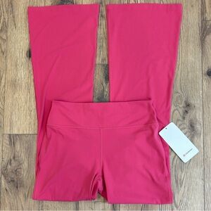NWT Lululemon Groove Nulu High Rise Flared Pants Size 10 Raspberry Coulis 32.5"